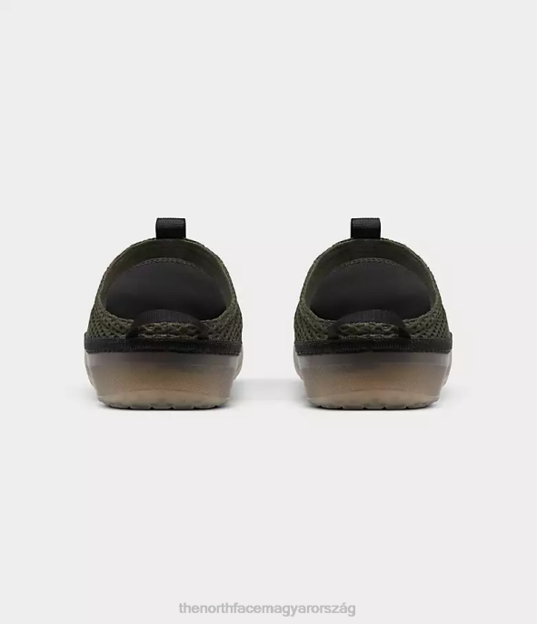 The North Face cipő J2LJ423 új taupe zöld/tnf fekete egynemű alaptábori öszvérek