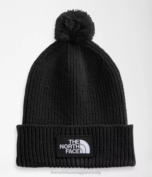 The North Face tartozék J2LJ1082 tnf fekete egynemű tnf logós doboz pom beanie