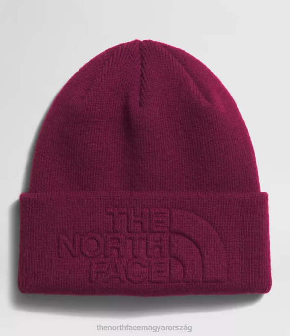 The North Face tartozék J2LJ1140 boysenberry egynemű városi dombornyomott sapka