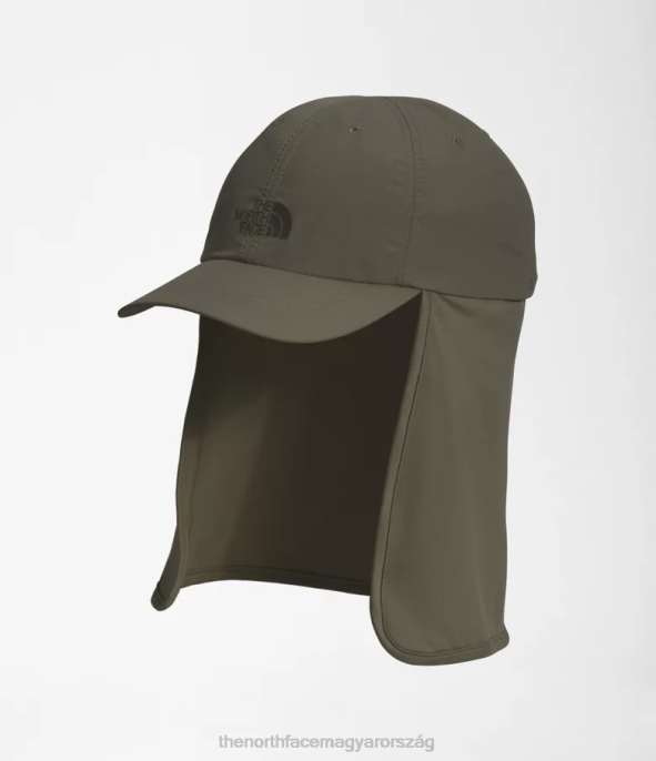 The North Face tartozék J2LJ367 új taupe zöld egynemű horizont napvédő sapka