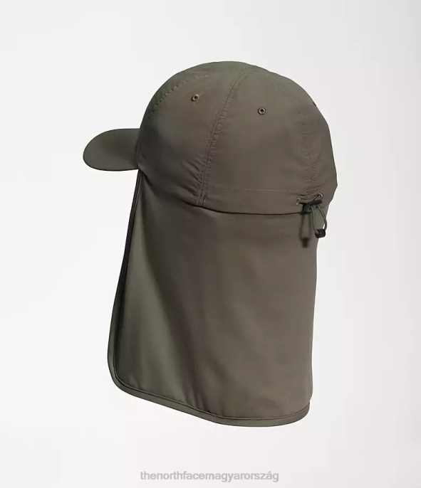 The North Face tartozék J2LJ367 új taupe zöld egynemű horizont napvédő sapka