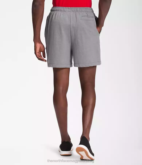 The North Face ruházat J2LJ359 tnf közepes szürke hanga férfiak egyszerű logós polár rövidnadrág