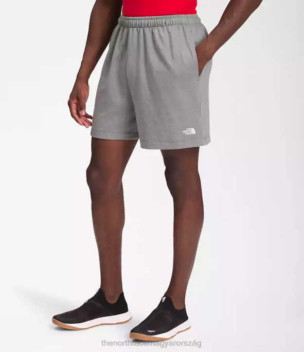 The North Face ruházat J2LJ359 tnf közepes szürke hanga férfiak egyszerű logós polár rövidnadrág