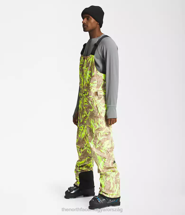 The North Face ruházat J2LJ657 használati barna ecsetnyomat férfiak szabadság előke