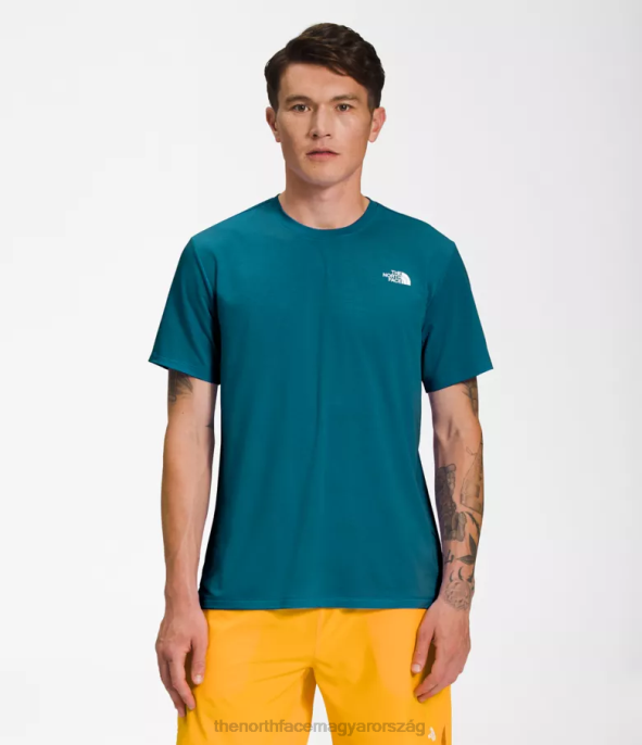 The North Face ruházat J2LJ1260 kék korall férfiak vándor rövid ujjú