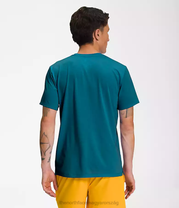 The North Face ruházat J2LJ1260 kék korall férfiak vándor rövid ujjú