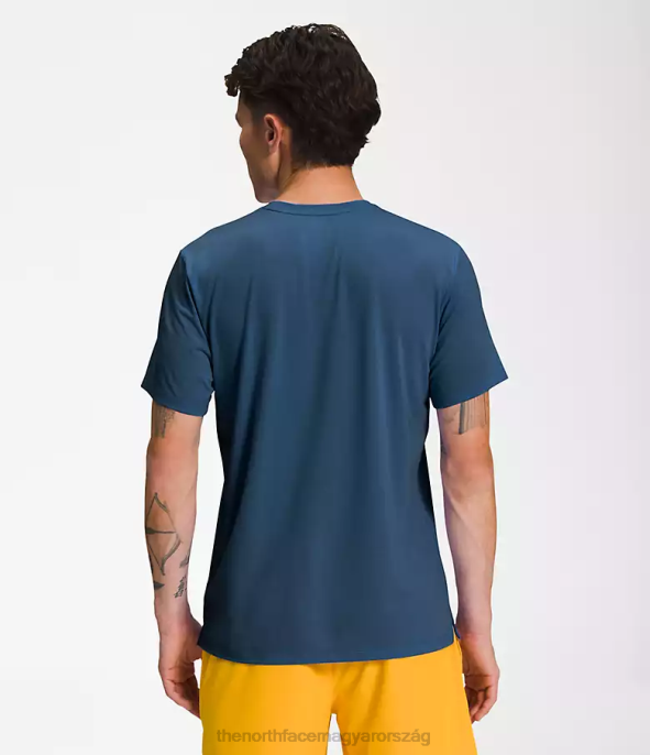 The North Face ruházat J2LJ1262 árnyékos kék férfiak vándor rövid ujjú