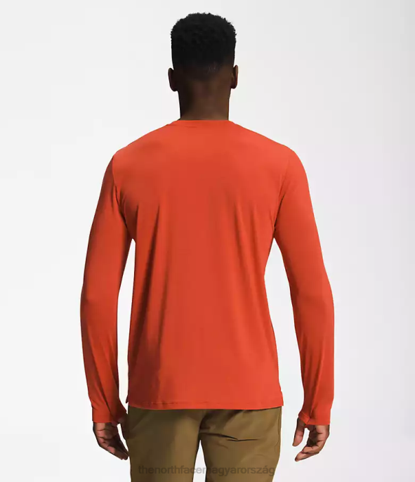 The North Face ruházat J2LJ24 rozsdás bronz férfiak vándor hosszú ujjú