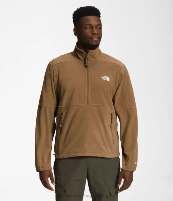 The North Face ruházat J2LJ300 használati barna férfiak tnf polartec 100 -zip