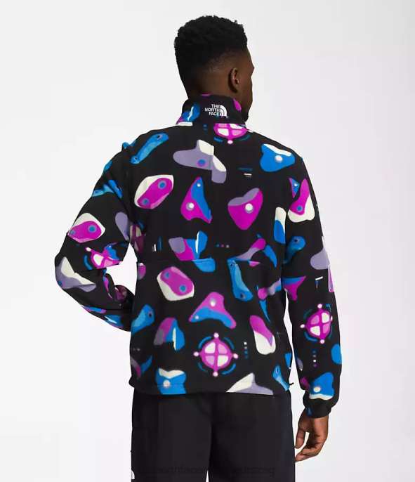 The North Face ruházat J2LJ302 tnf fekete infographic nyomtatás férfiak tnf polartec 100 -zip