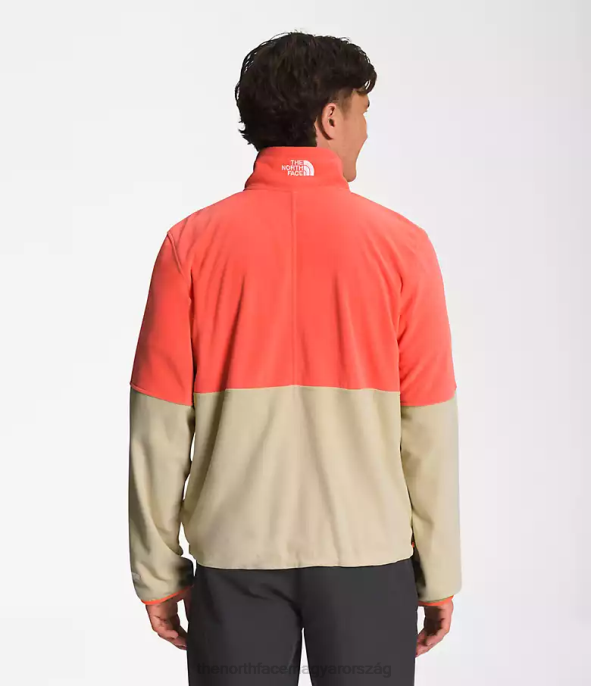 The North Face ruházat J2LJ304 kavics/hasznos barna/retro narancs férfiak tnf polartec 100 -zip