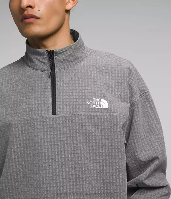 The North Face ruházat J2LJ416 tnf közepes szürke hanga férfiak tekware grid -zip
