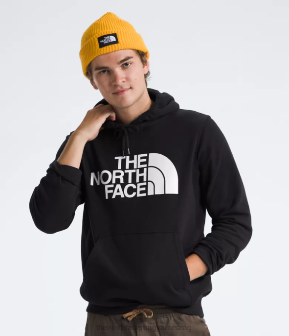 The North Face ruházat J2LJ105 tnf fekete/tnf fehér férfiak félkupolás pulóver kapucnis pulóver