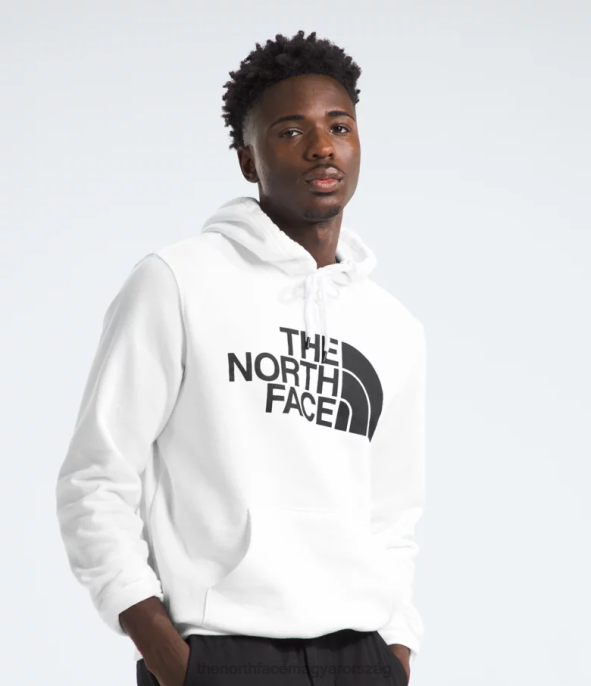 The North Face ruházat J2LJ106 tnf fehér/tnf fekete férfiak félkupolás pulóver kapucnis pulóver