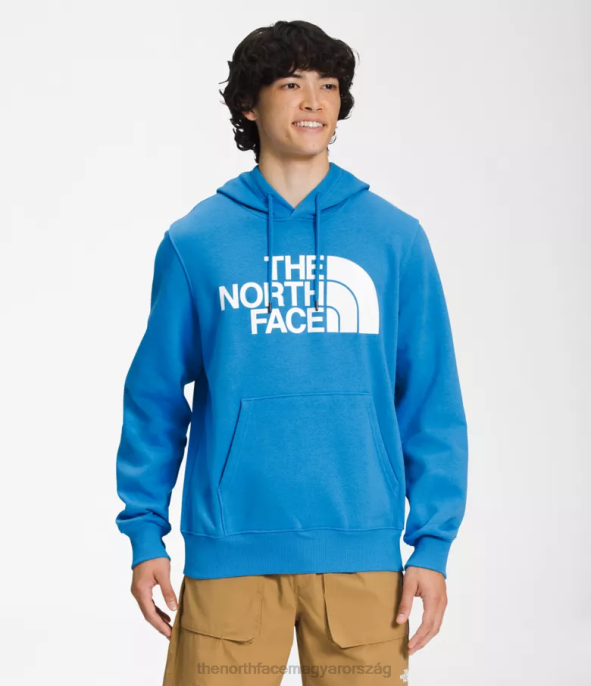The North Face ruházat J2LJ107 Super Sonic blue/tnf white férfiak félkupolás pulóver kapucnis pulóver