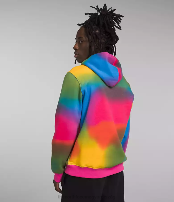 The North Face ruházat J2LJ654 szuper szonikus kék színátmenetes nyomtatás férfiak egész mintás pulcsi