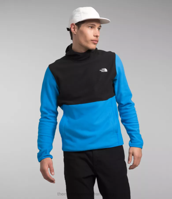 The North Face ruházat J2LJ119 optikai kék/tnf fekete férfiak alpesi polartec 100 pulóver