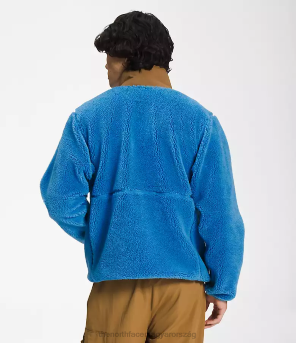 The North Face ruházat J2LJ121 szuper szonikus kék/használati barna férfiak extrém bolyhos pulóver