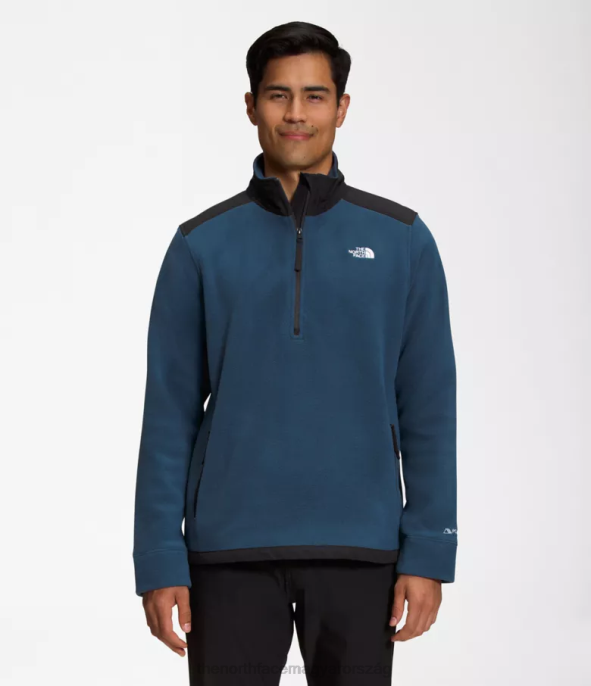 The North Face ruházat J2LJ356 árnyékos kék/tnf fekete férfiak alpesi polartec 200 -zip