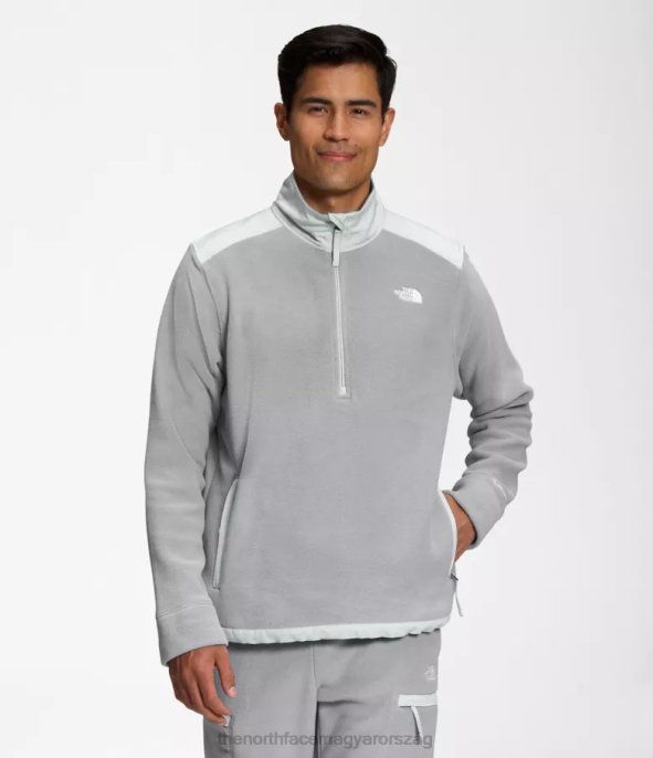 The North Face ruházat J2LJ357 szürke/ónszürke összeolvadás férfiak alpesi polartec 200 -zip