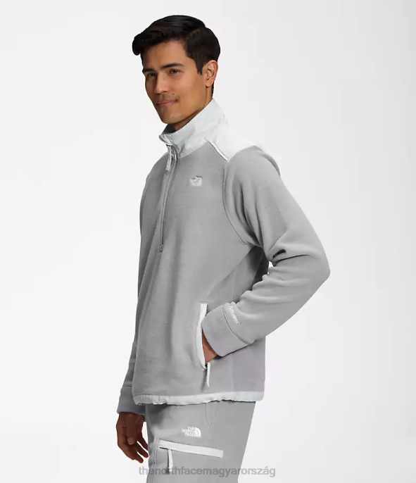 The North Face ruházat J2LJ357 szürke/ónszürke összeolvadás férfiak alpesi polartec 200 -zip