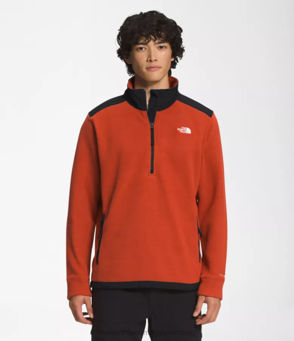 The North Face ruházat J2LJ358 rozsdás bronz/tnf fekete férfiak alpesi polartec 200 -zip