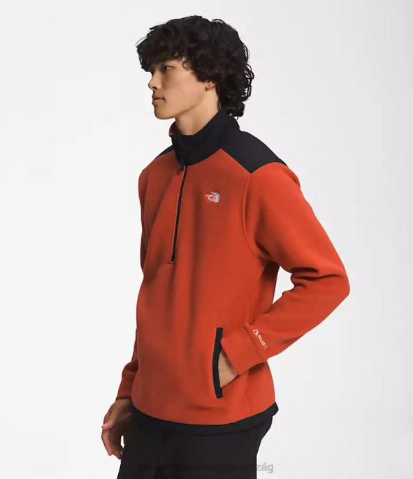 The North Face ruházat J2LJ358 rozsdás bronz/tnf fekete férfiak alpesi polartec 200 -zip