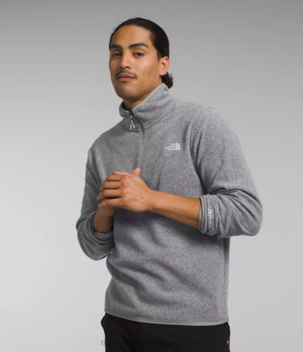 The North Face ruházat J2LJ777 tnf közepes szürke hanga férfiak alpesi polartec 100 -zip