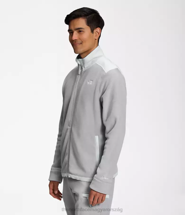 The North Face ruházat J2LJ540 szürke/ónszürke összeolvadás férfiak Alpine polartec 200 teljes cipzáras kabát