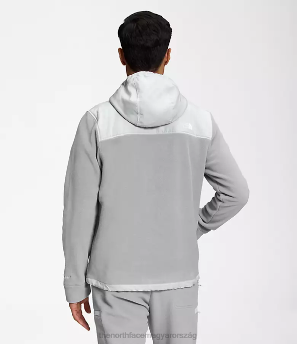 The North Face ruházat J2LJ831 szürke/ónszürke összeolvadás férfiak Alpine polartec 200 teljes cipzáras kapucnis kabát