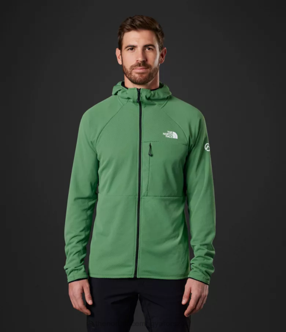 The North Face ruházat J2LJ407 mély fű zöld férfiak summit sorozat futurefleece teljes cipzáras kapucnis pulcsi