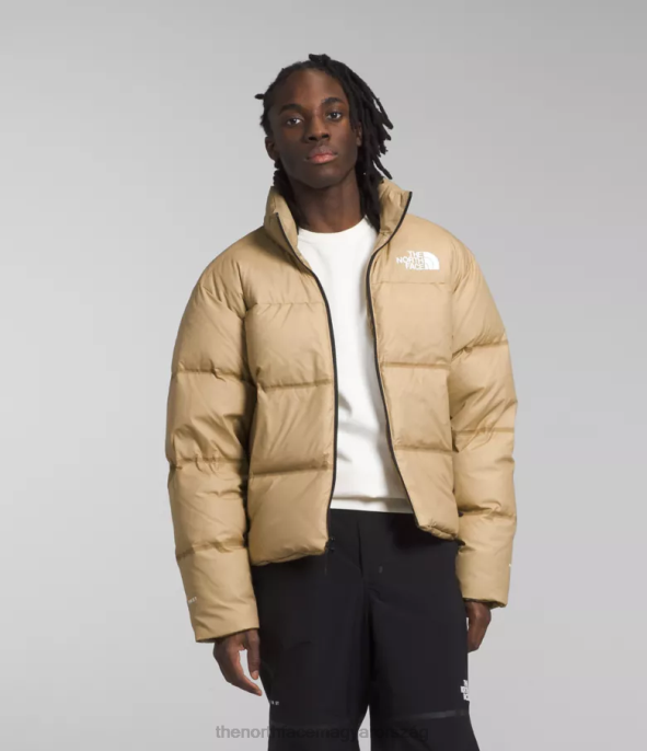 The North Face ruházat J2LJ10 khaki kő férfiak rmst nuptse kabát