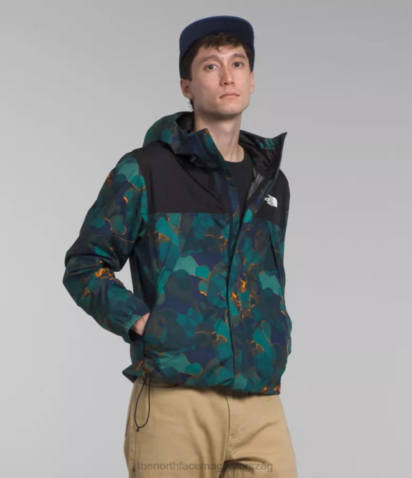 The North Face ruházat J2LJ281 summit navy camo textúra print/tnf fekete férfiak antora kabát