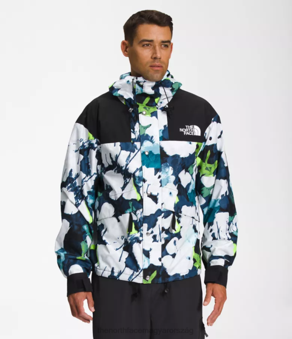 The North Face ruházat J2LJ1293 smmt sötétkék absztrakt virágmintás férfiak 86-os retro hegyi kabát