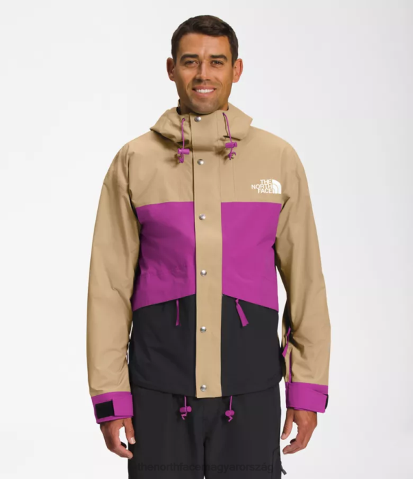 The North Face ruházat J2LJ1297 khaki kő/lila kaktuszvirág/tnf fekete férfiak 86-os retro hegyi kabát