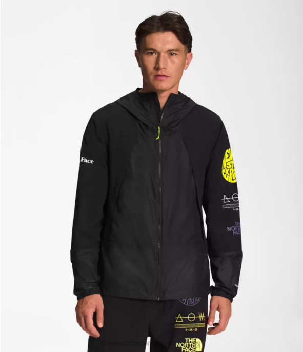 The North Face ruházat J2LJ345 tnf fekete férfiak trailwear szélsíp kabát