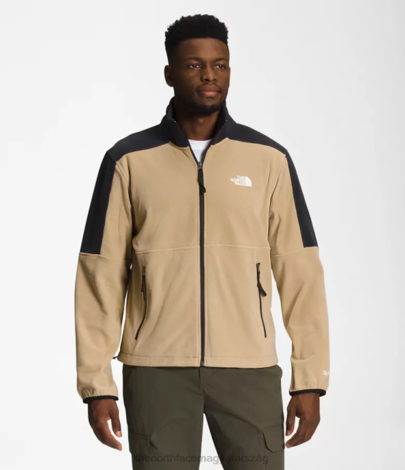 The North Face ruházat J2LJ483 khaki kő/tnf fekete férfiak tnf polartec 100 full-zip