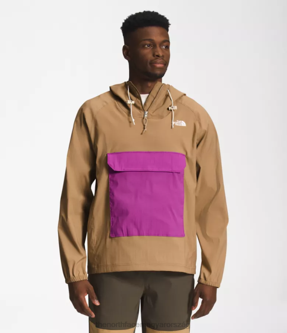 The North Face ruházat J2LJ595 használati barna/lila kaktuszvirág férfiak V osztályú pulóver