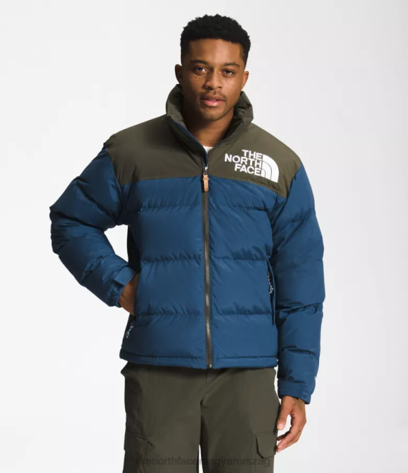 The North Face ruházat J2LJ826 árnyékos kék/új taupe zöld férfiak 92 low-fi hi-tek nuptse