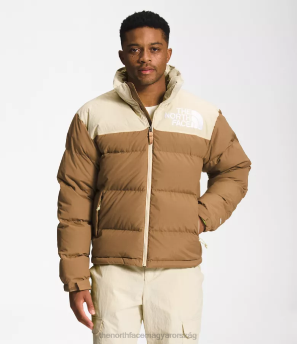 The North Face ruházat J2LJ827 közmű barna/kavics férfiak 92 low-fi hi-tek nuptse
