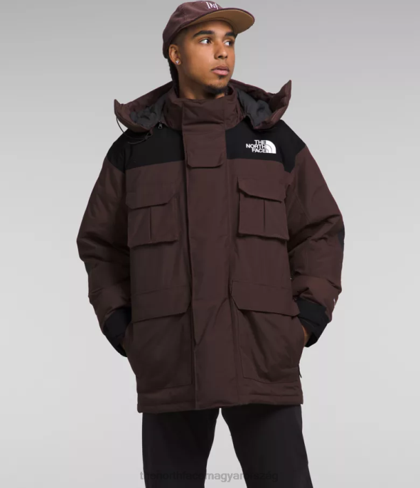 The North Face ruházat J2LJ1244 szénbarna/tnf fekete férfiak coldworks szigetelt parka