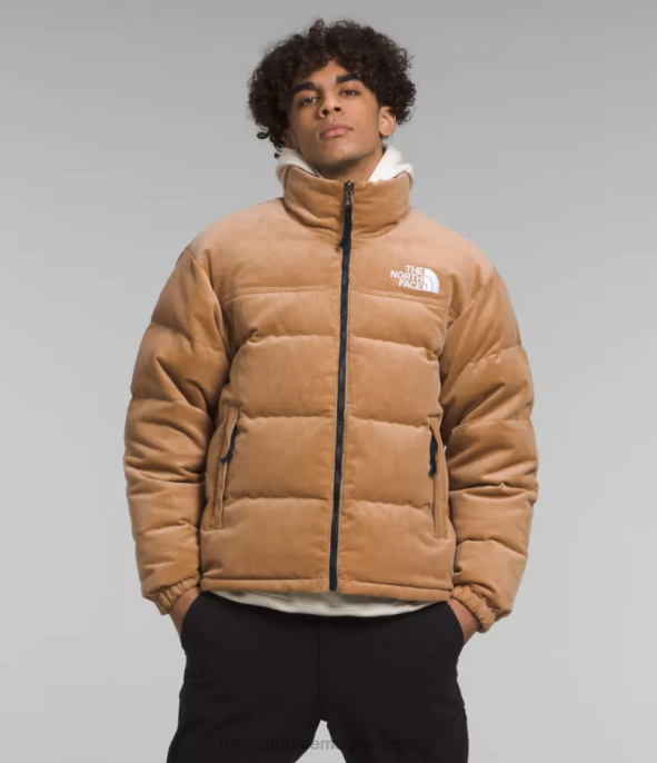 The North Face ruházat J2LJ1203 mandulavaj/tnf fekete férfiak 92-es megfordítható nuptse kabát
