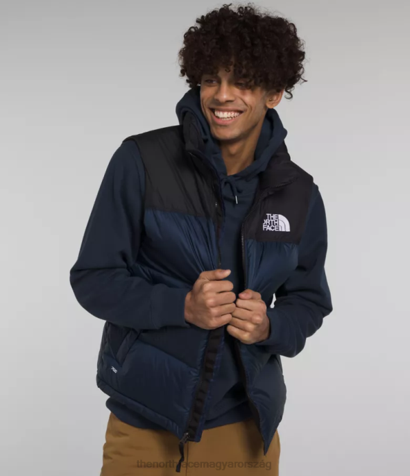 The North Face ruházat J2LJ292 summit navy/tnf fekete férfiak 1996-os retro nuptse mellény