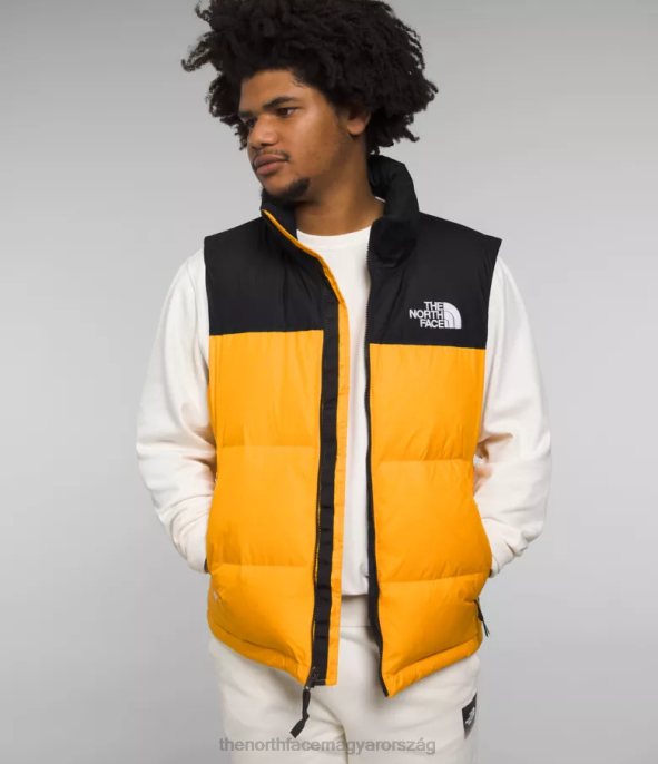 The North Face ruházat J2LJ293 csúcs arany/tnf fekete férfiak 1996-os retro nuptse mellény