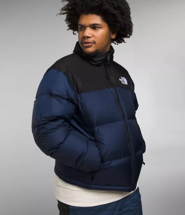 The North Face ruházat J2LJ473 summit navy/tnf fekete férfiak 1996-os retro nuptse kabát