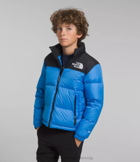 The North Face ruházat J2LJ907 szuper szonikus kék gyerekek 1996-os retro nuptse kabát