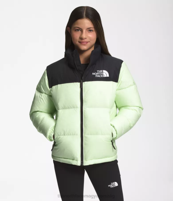 The North Face ruházat J2LJ908 lime krém gyerekek 1996-os retro nuptse kabát