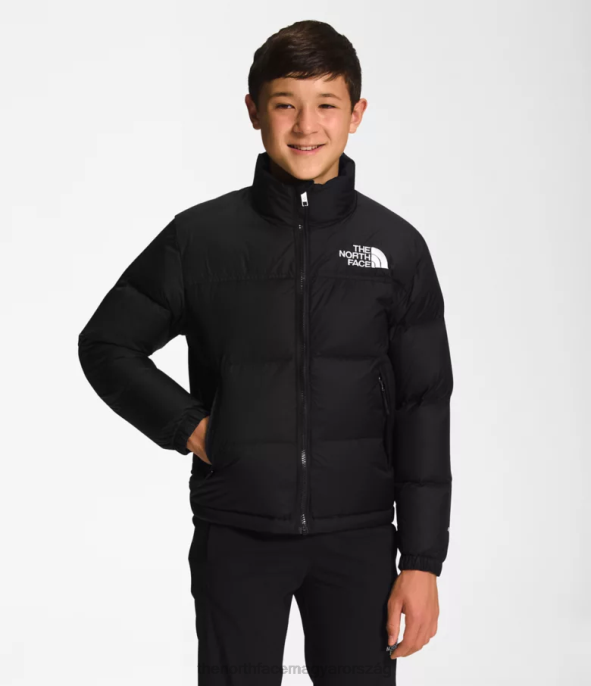 The North Face ruházat J2LJ911 tnf fekete gyerekek 1996-os retro nuptse kabát