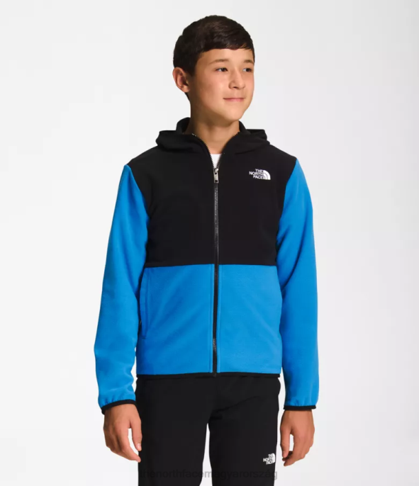 The North Face ruházat J2LJ522 szuper szonikus kék gyerekek gleccser teljes cipzáros kapucnis kabát