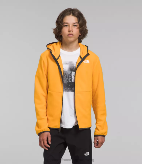 The North Face ruházat J2LJ948 csúcs arany gyerekek gleccser teljes cipzáros kapucnis kabát